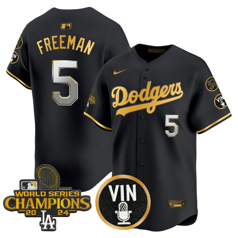 Men Los Angeles Dodgers 5 Freeman black Sakura Edition Nike MLB 2025 Jersey